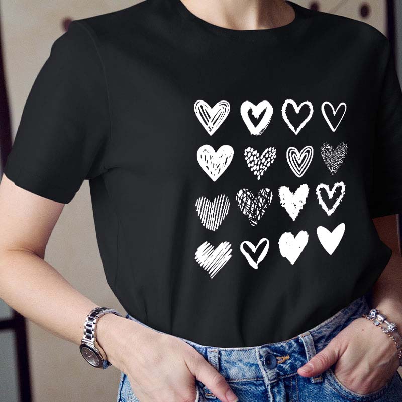 Cute Heart Teacher T-Shirt