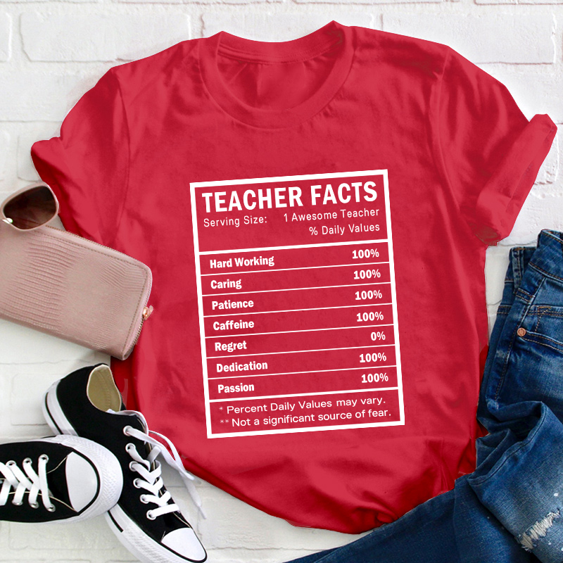 Teacher Facts Teacher T-Shirt