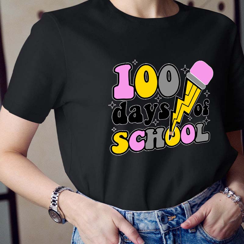 100 Days Of School Teacher T-Shirt