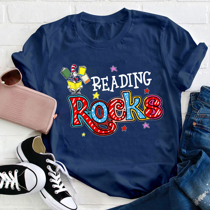 Reading Rocks Teacher T-Shirt