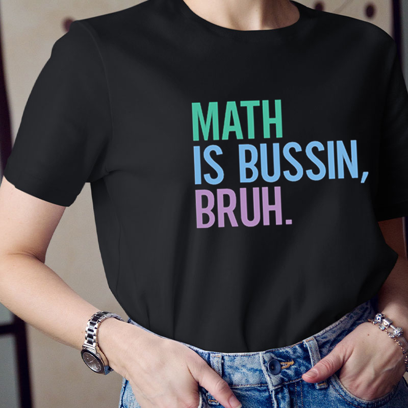 Personalized Course Is Bussin Bruh Teacher T-Shirt