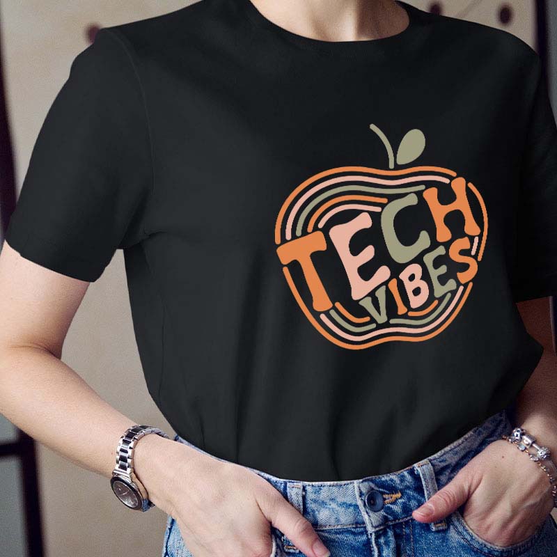 Retro Technology Teacher T-Shirt