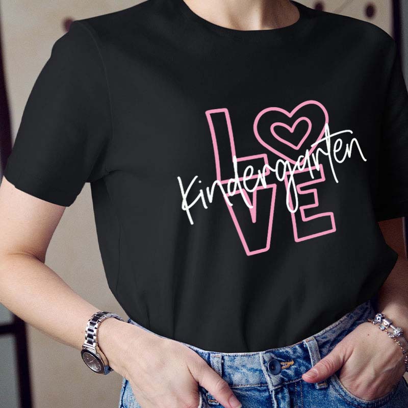 Personalized Grade Love Teacher T-Shirt