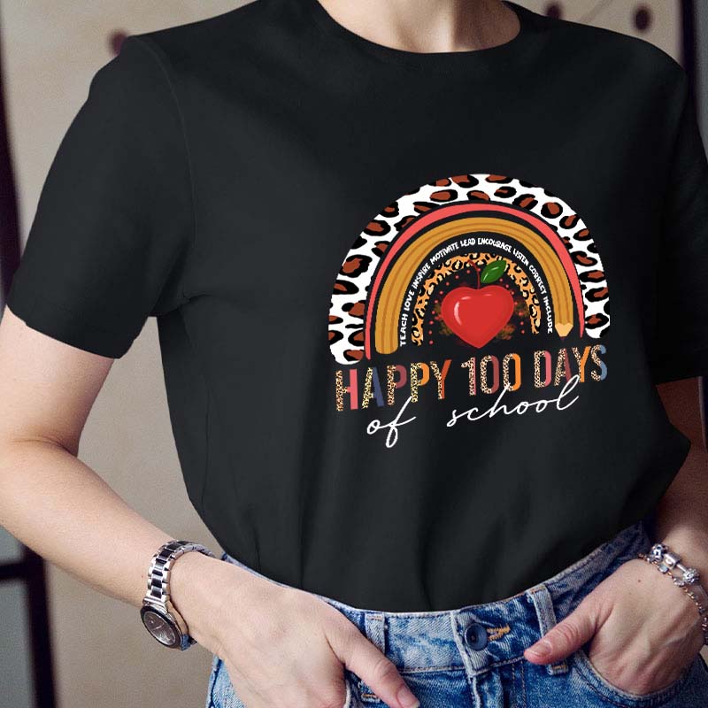 Happy 100 Days Of School Teacher T-Shirt