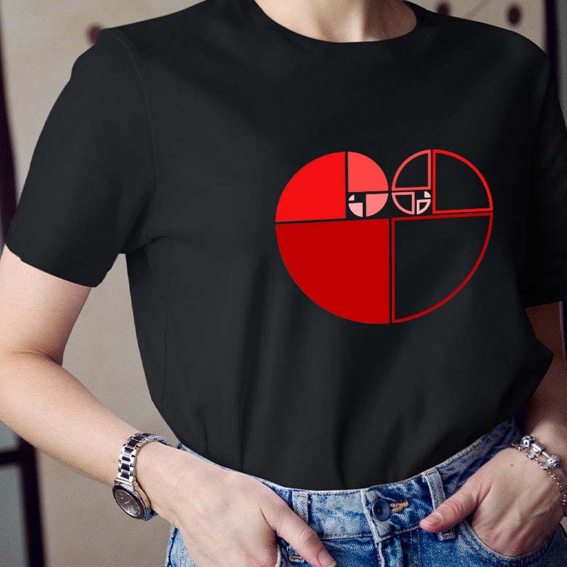Geometric Love Teacher T-Shirt