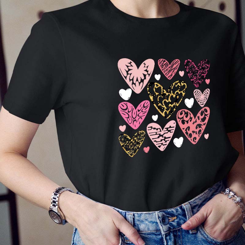 All Kind Of Hearts Teacher T-Shirt