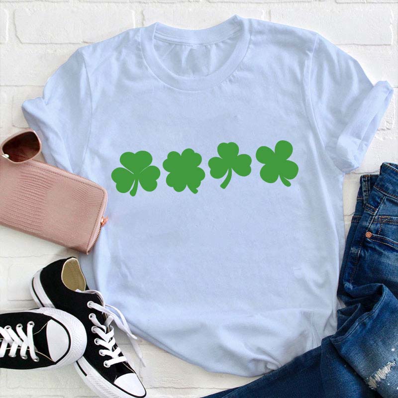 Shamrock Lucky Teacher T-Shirt