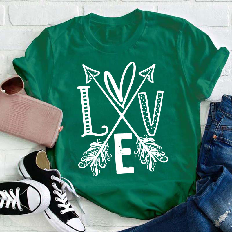 Love Arrow Teacher T-Shirt