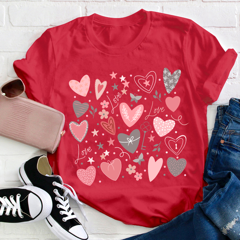 Love Valentine Teacher T-Shirt