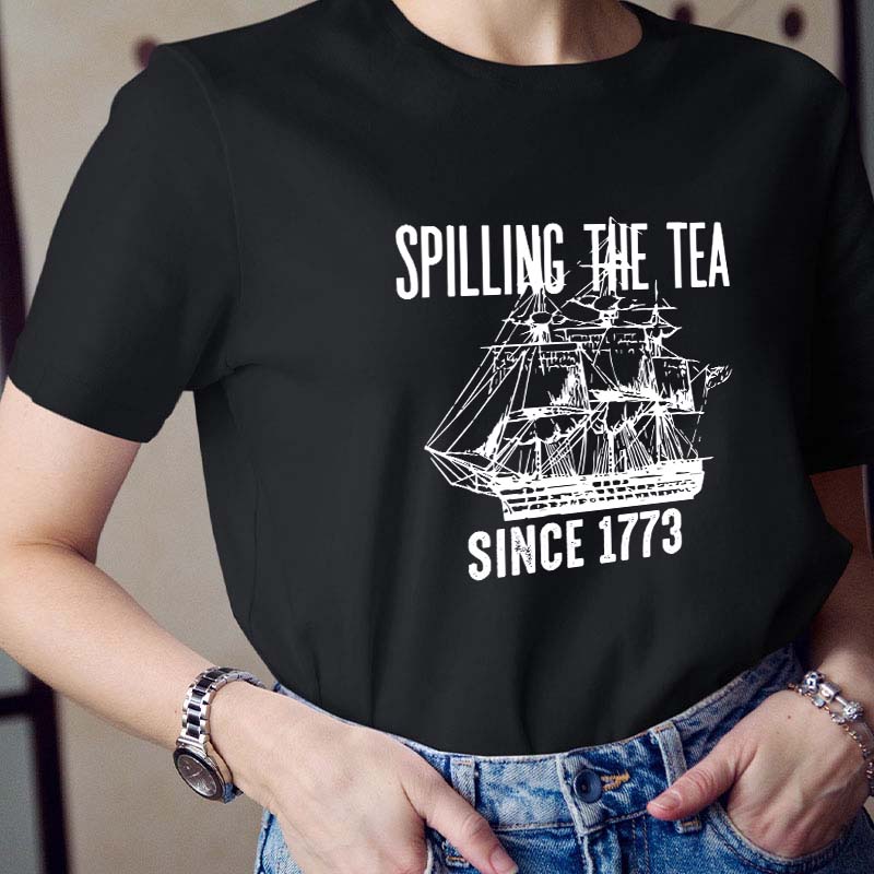 Spilling The Tea Teacher T-Shirt