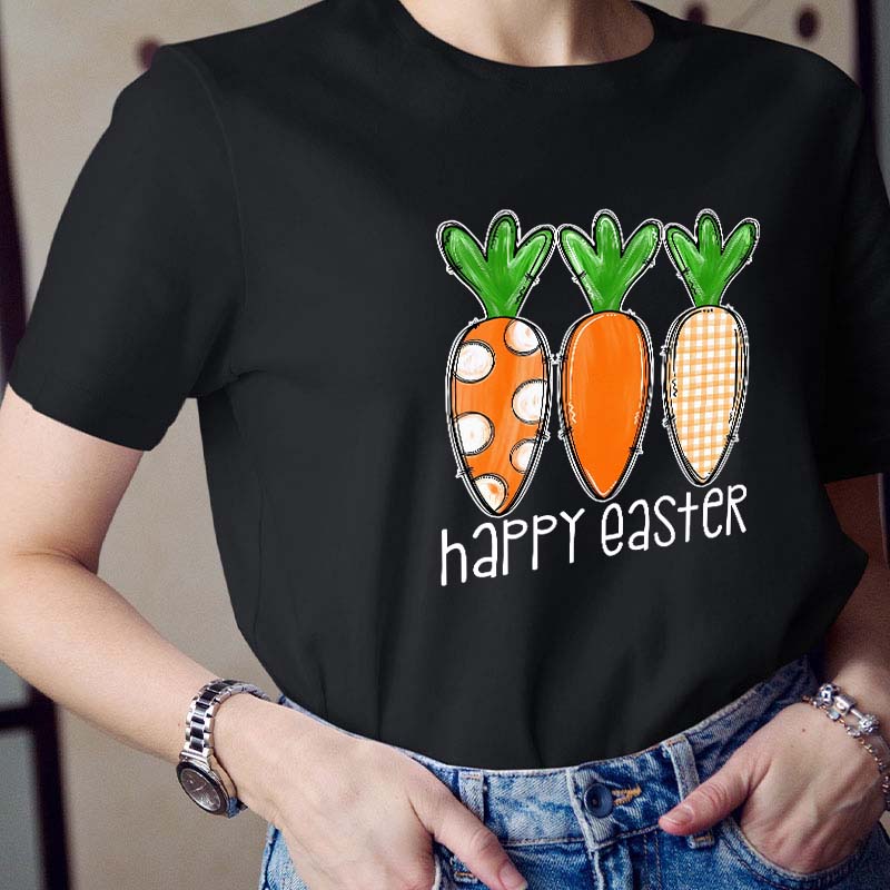 Happy Easter Carrot Teacher T-Shirt
