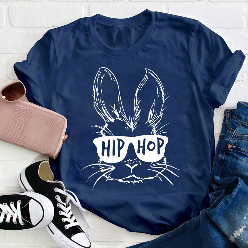Hip Hop Bunny Teacher T-Shirt