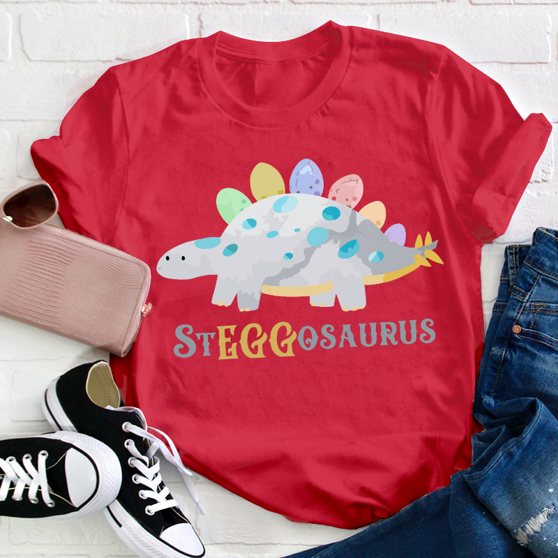 Dinosaur Easter Teacher T-Shirt