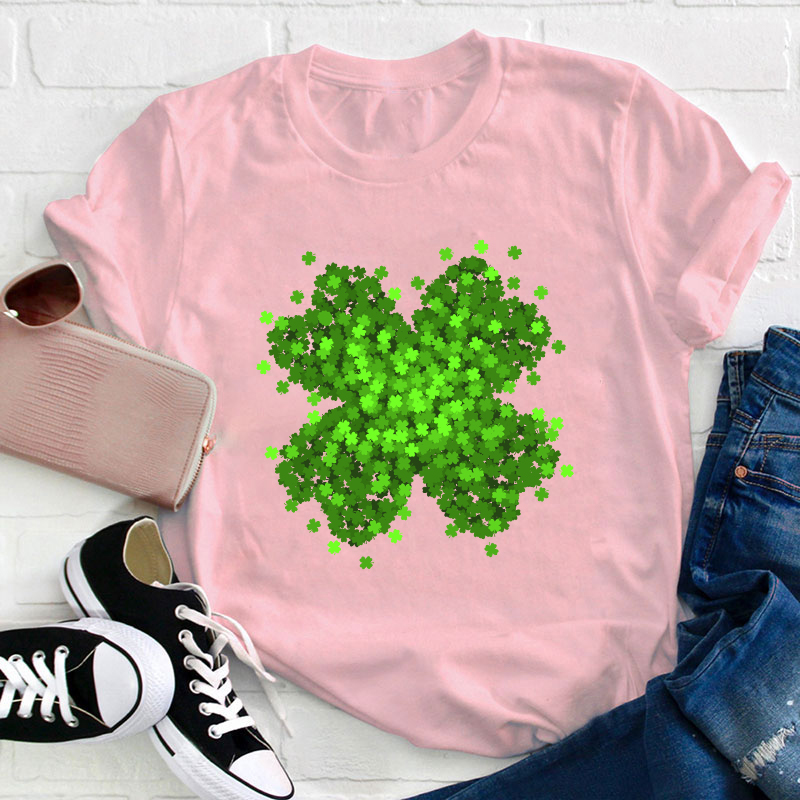Green Shamrock Teacher T-Shirt