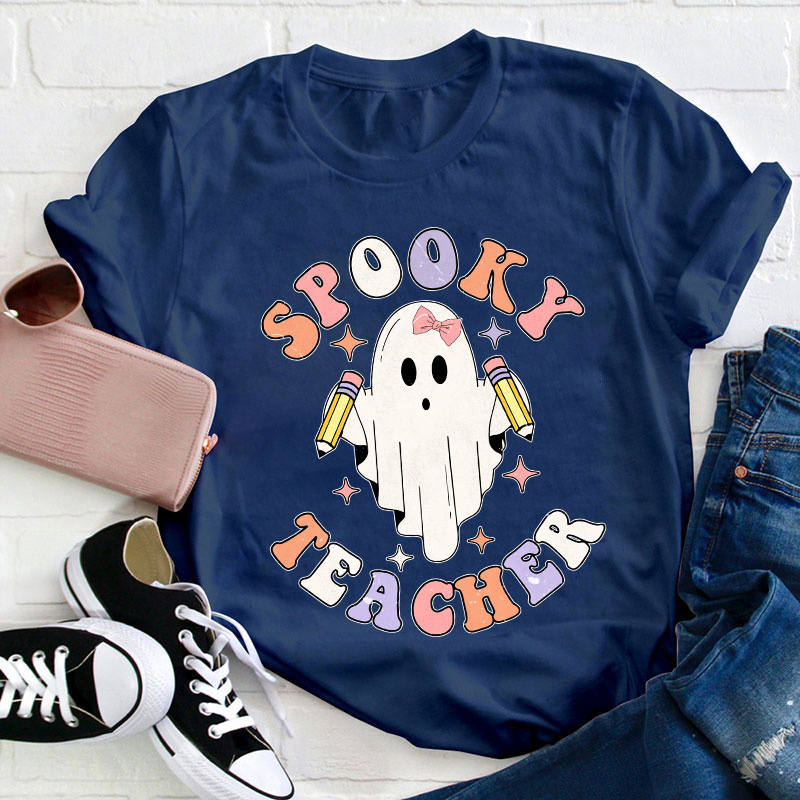 Spooky Ghost Teacher T-Shirt