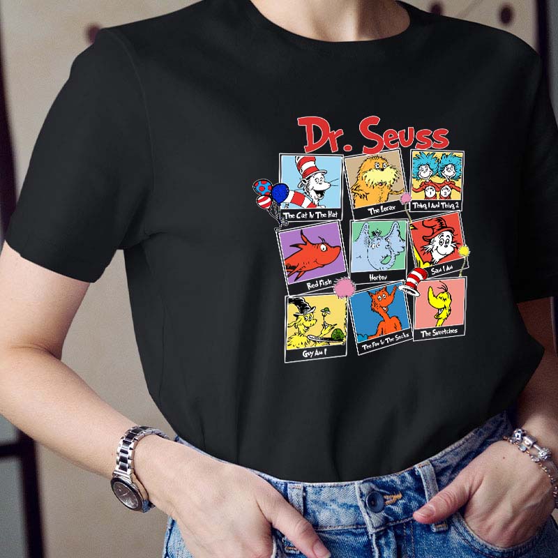 Cartoon Characters Teacher T-Shirt