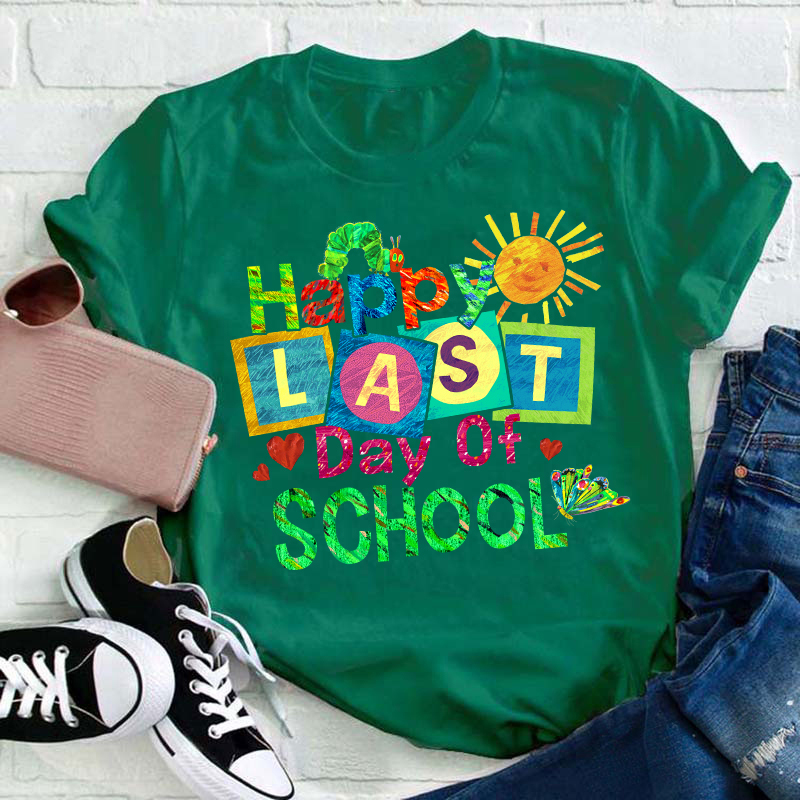 Summer Happy Last Day Of School Teacher T-Shirt