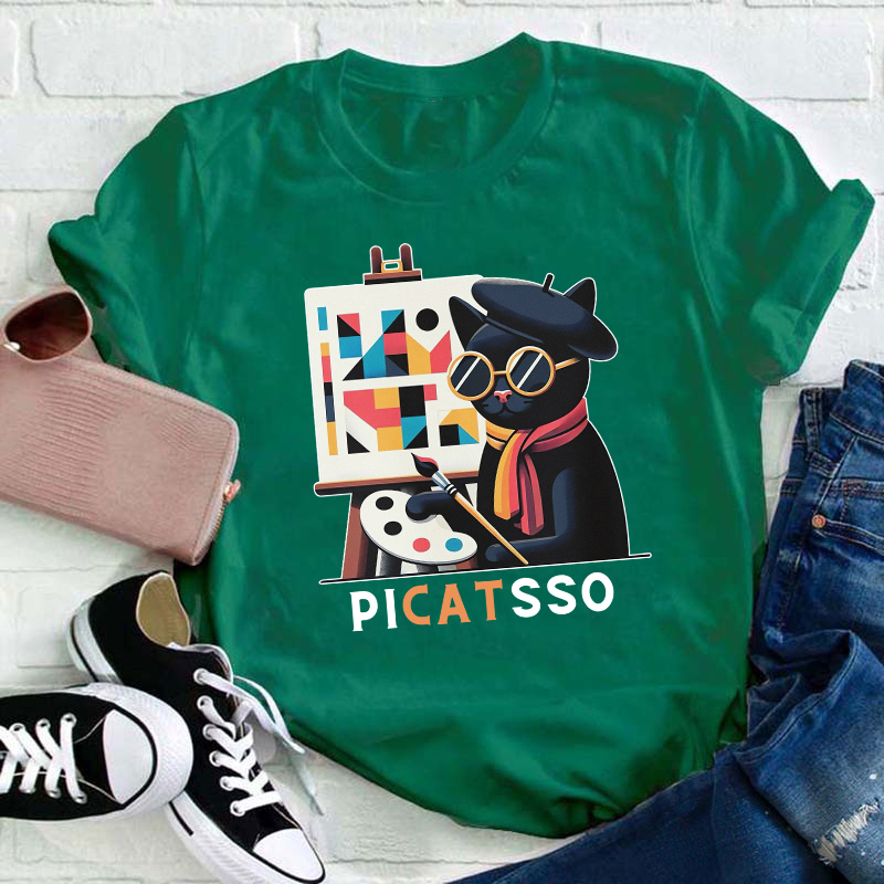 Funny Art Picatsso Teacher T-Shirt