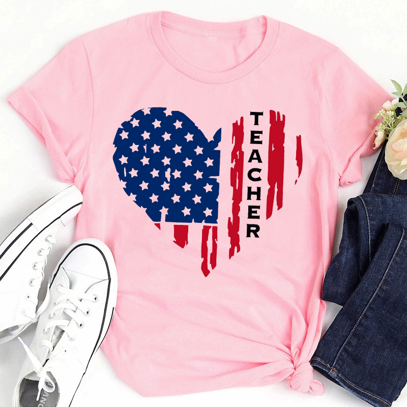 Independence Day Teacher T-Shirt