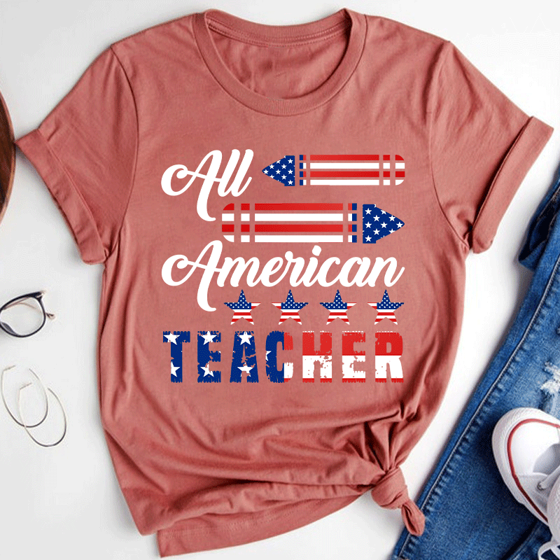 Cheer Up All American Teacher T-Shirt