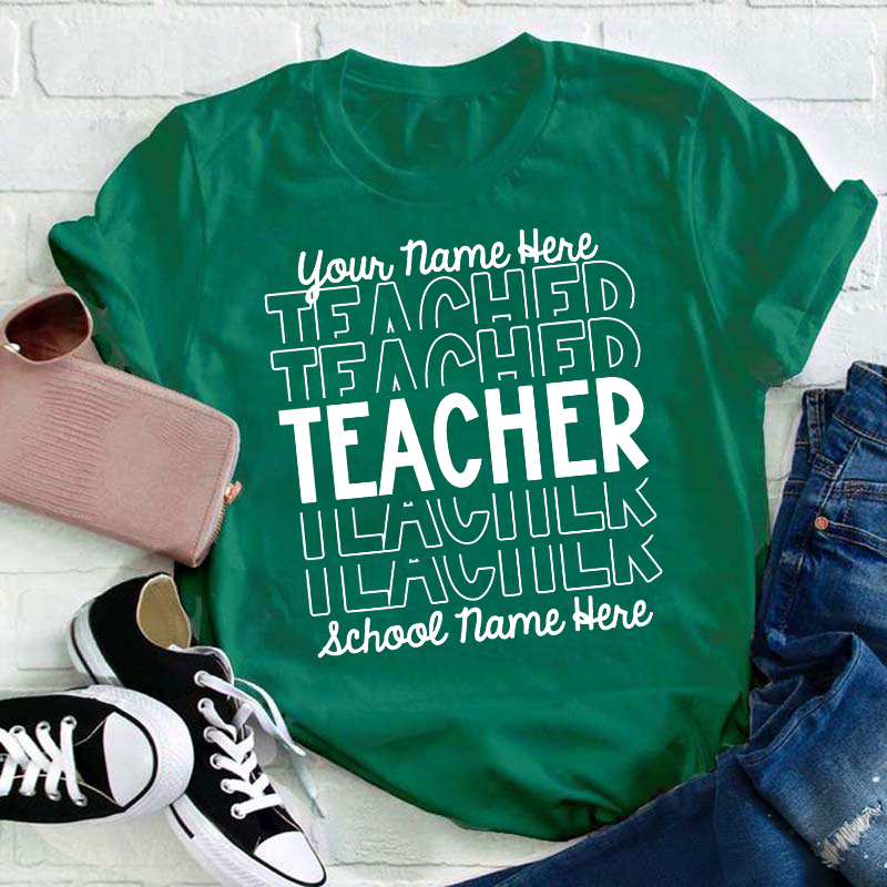 Personalized Information Belonging To You Teacher T-Shirt