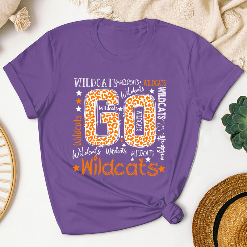 Personalized Shirt Go School Mascot Love School Teacher T-Shirt