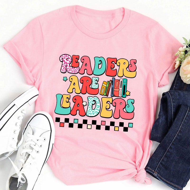 Groovy Readers Are Leaders Teacher T-Shirt