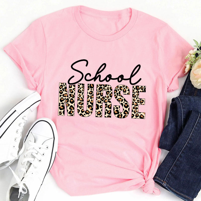 Leopard Print School T-Shirt