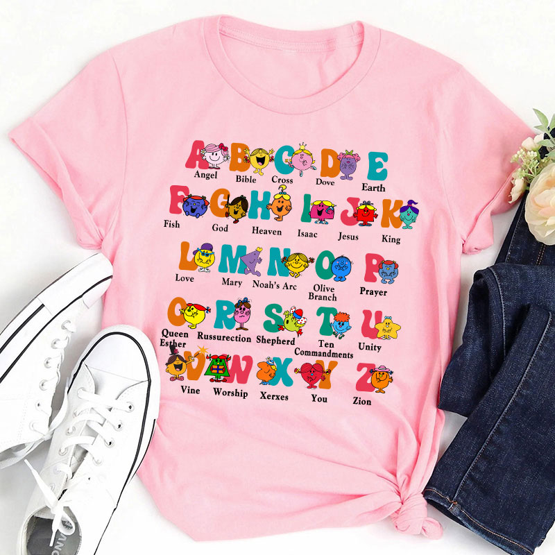 Alphabet Little Miss Teacher T-Shirt