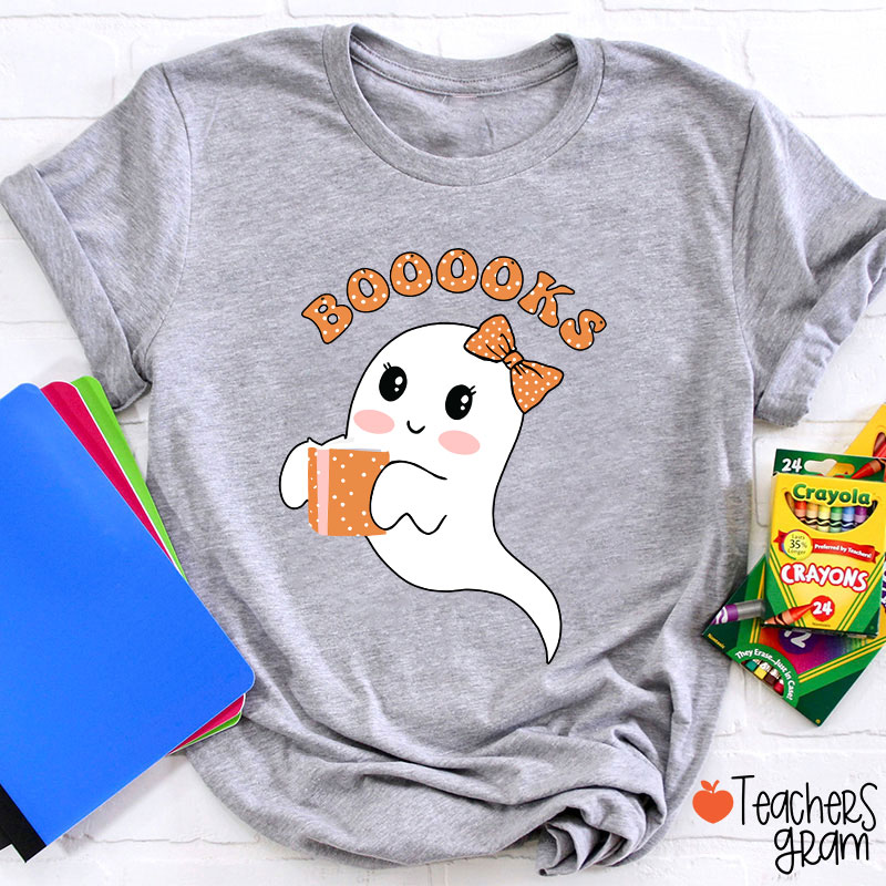 Lovely Ghost Reading Booooks T-Shirt