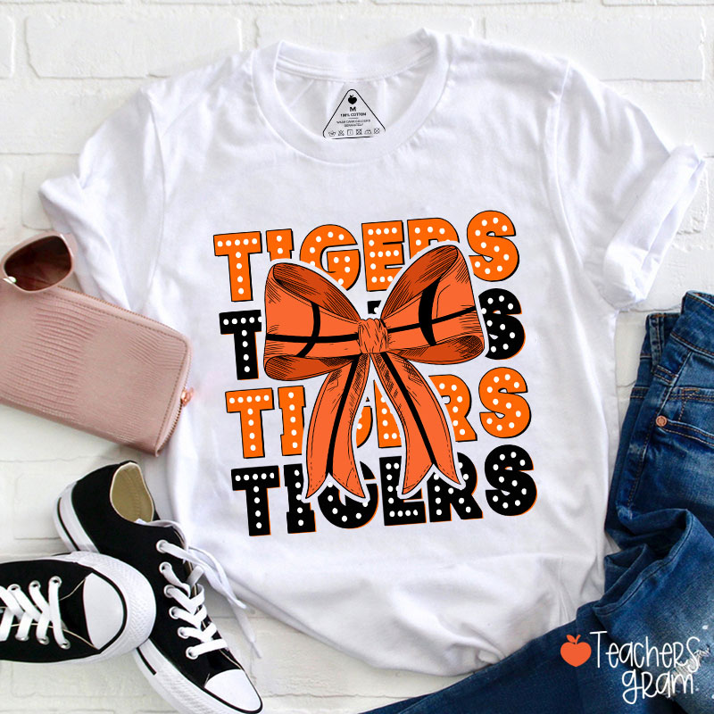 Personalized School Sport Bow Tie Teacher T-Shirt