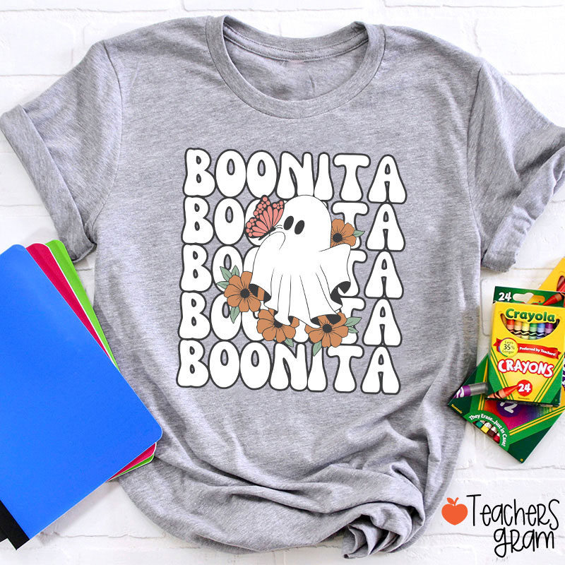Boonita Cute Ghost Spanish Teacher T-Shirt