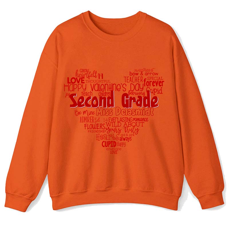 Personalized Teacher's Valentine's Day Teacher Sweatshirt