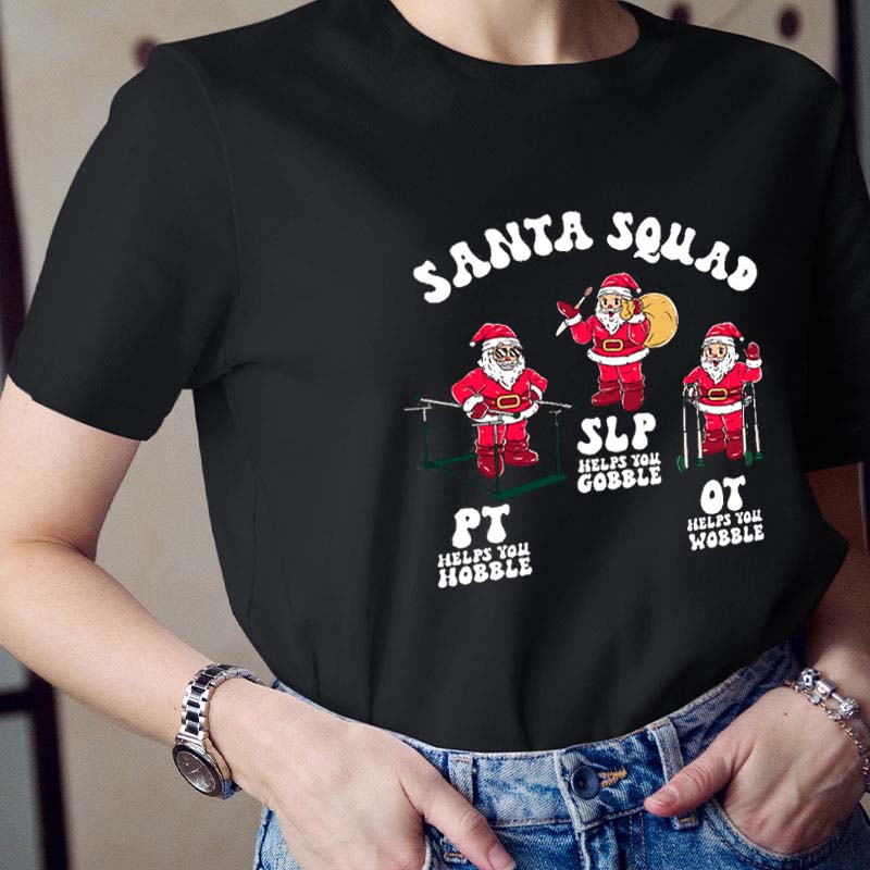 Santa Squad Teacher T-Shirt