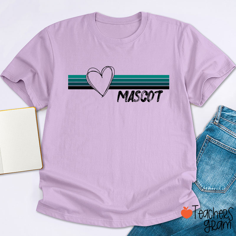 Personalized Mascot Distressed Retro School Spirit Teacher T-Shirt