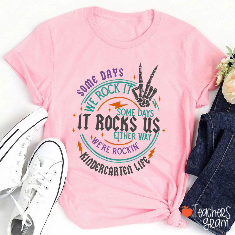 Personalized Grade Rock This School Teacher T-Shirt
