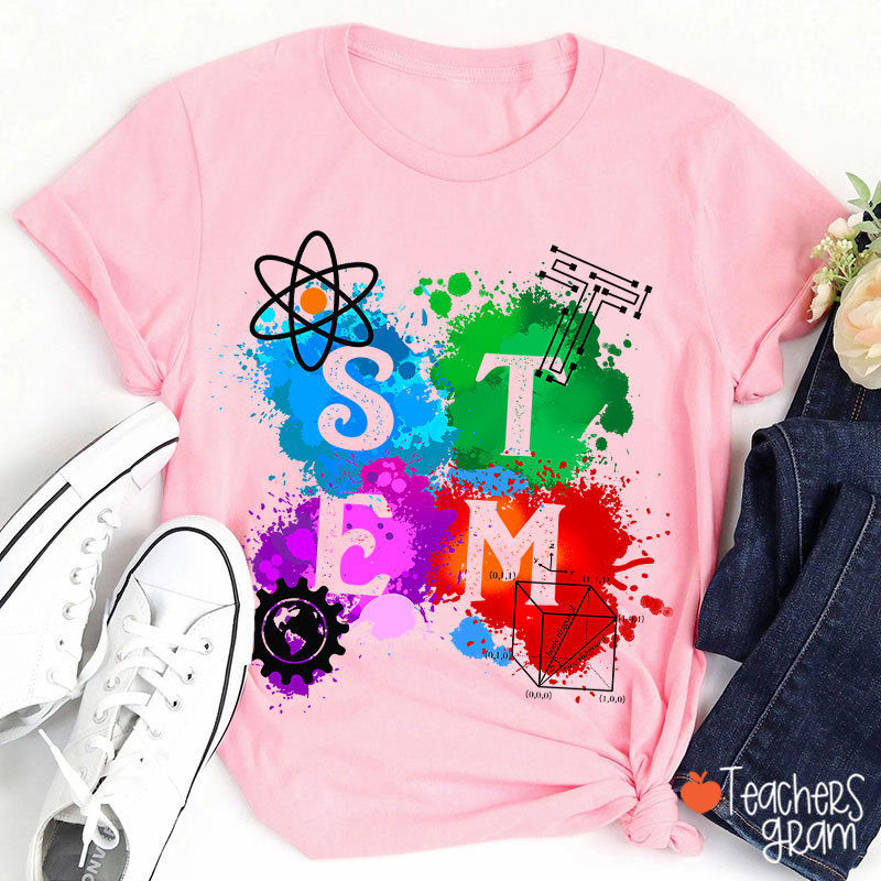 STEM Science Technology Engineering And Mathematics Teacher T-Shirt