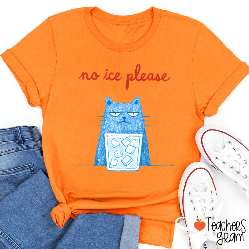No Ice Please Teacher T-Shirt