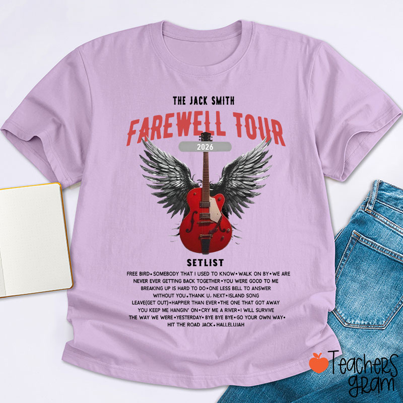 Personalized Retirement Funny Music-themed Teacher T-Shirt