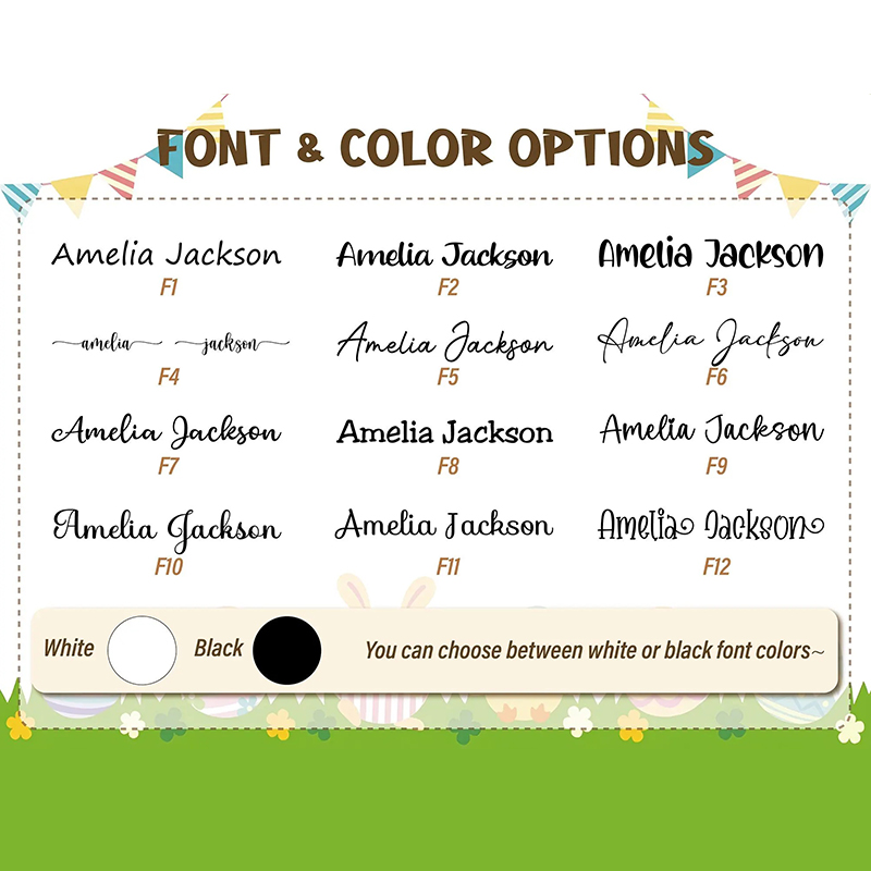 Personalized Easter Bunny Tote Bag