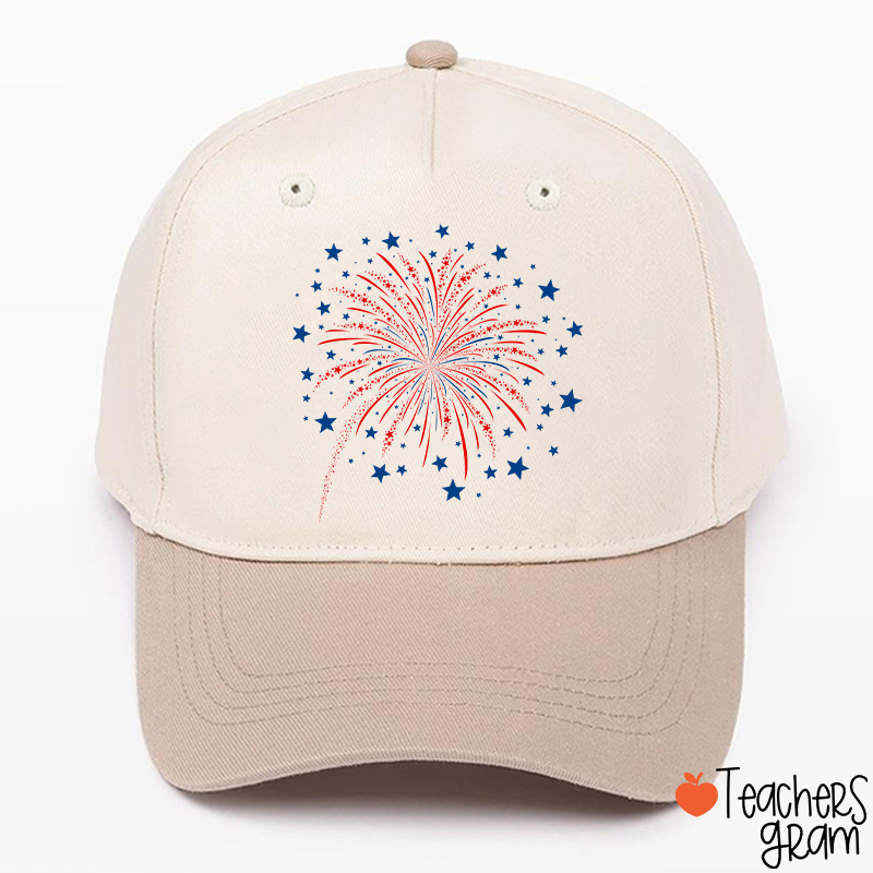 4th Of July Firework Teacher Baseball Cap