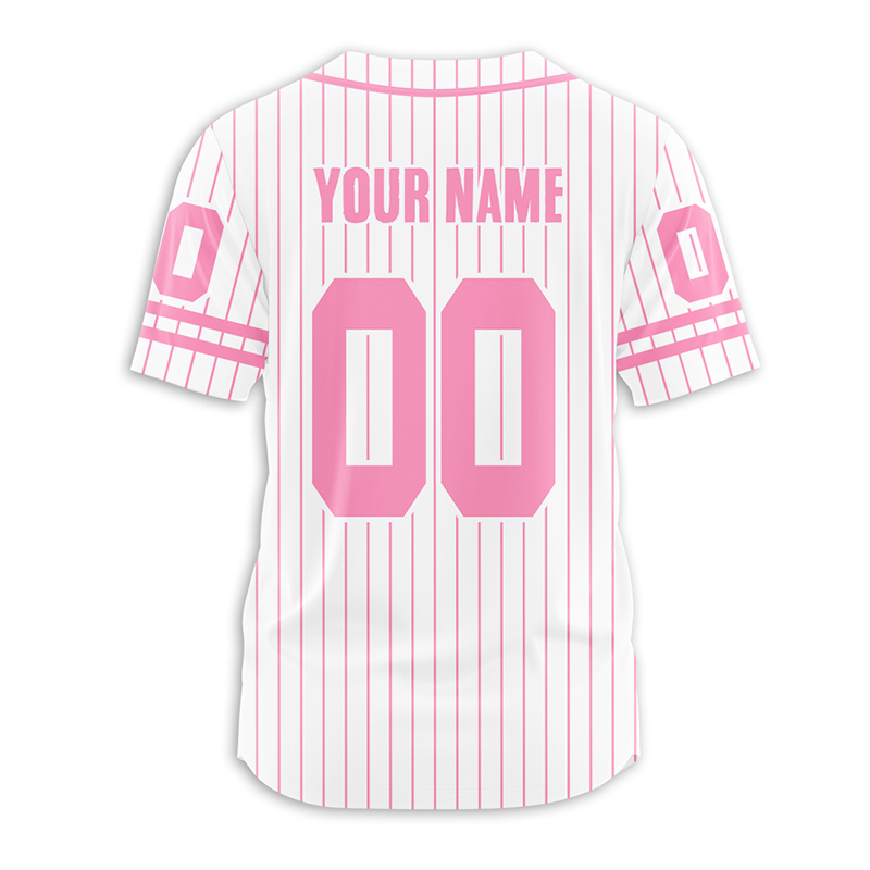 Personalized Name And Number Stripes Teacher Baseball Jersey