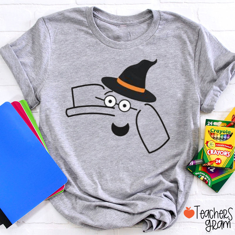 Personalized Halloween Book Character Teacher T-Shirt
