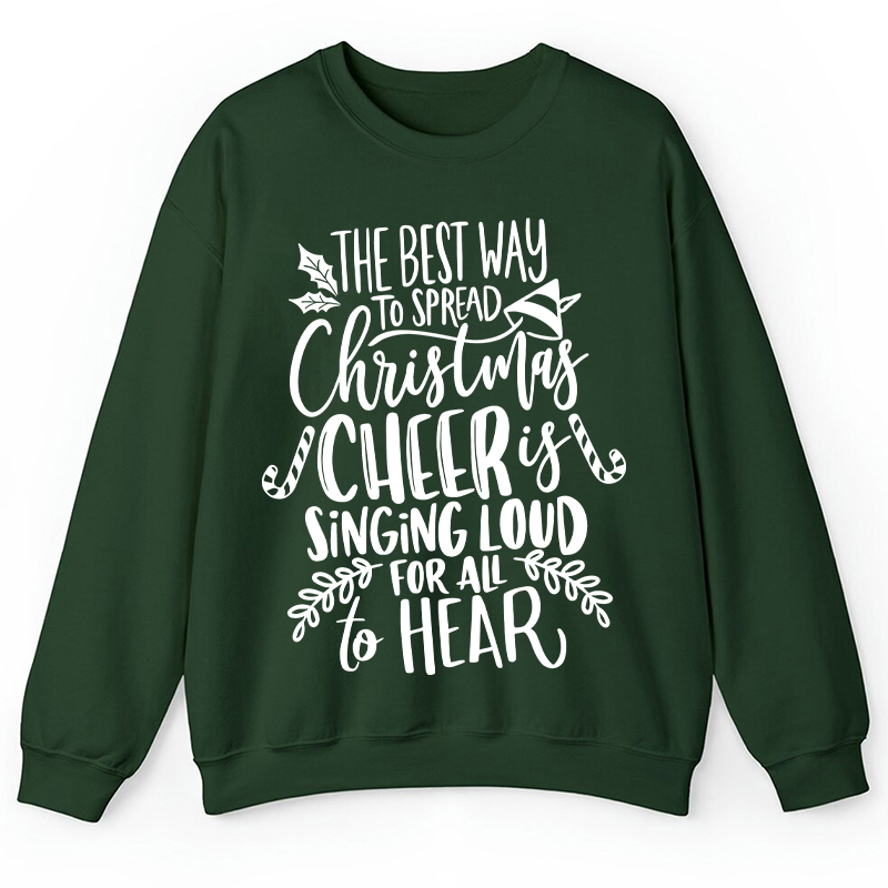 The Best Way To Spread Christmas Teacher Sweatshirt