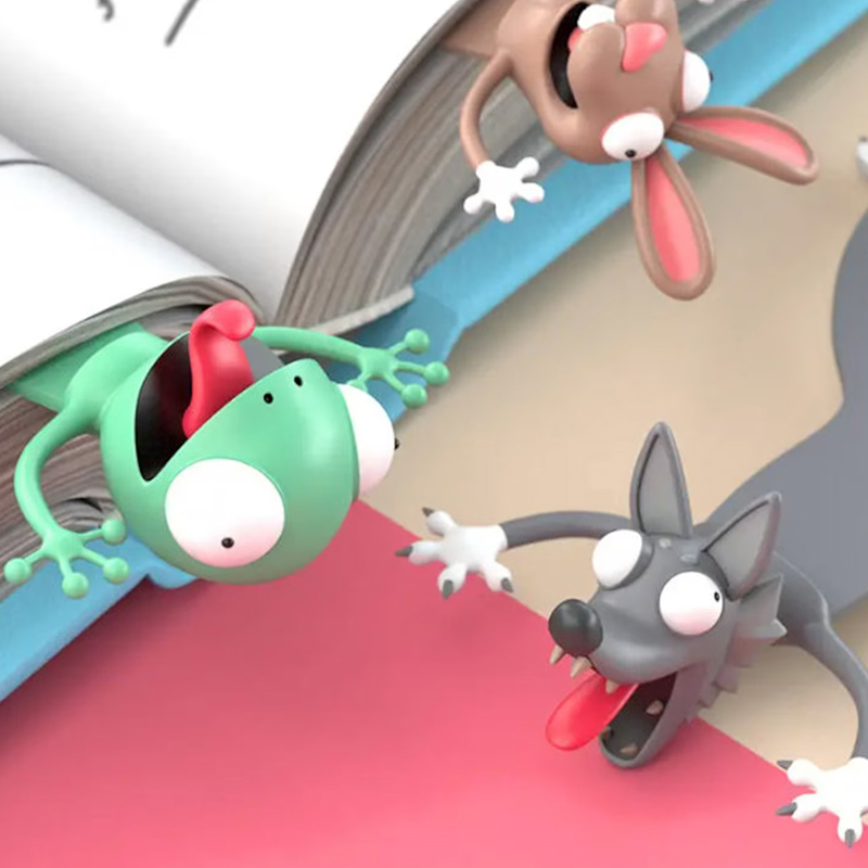Cute 3D Animal Teacher Bookmark