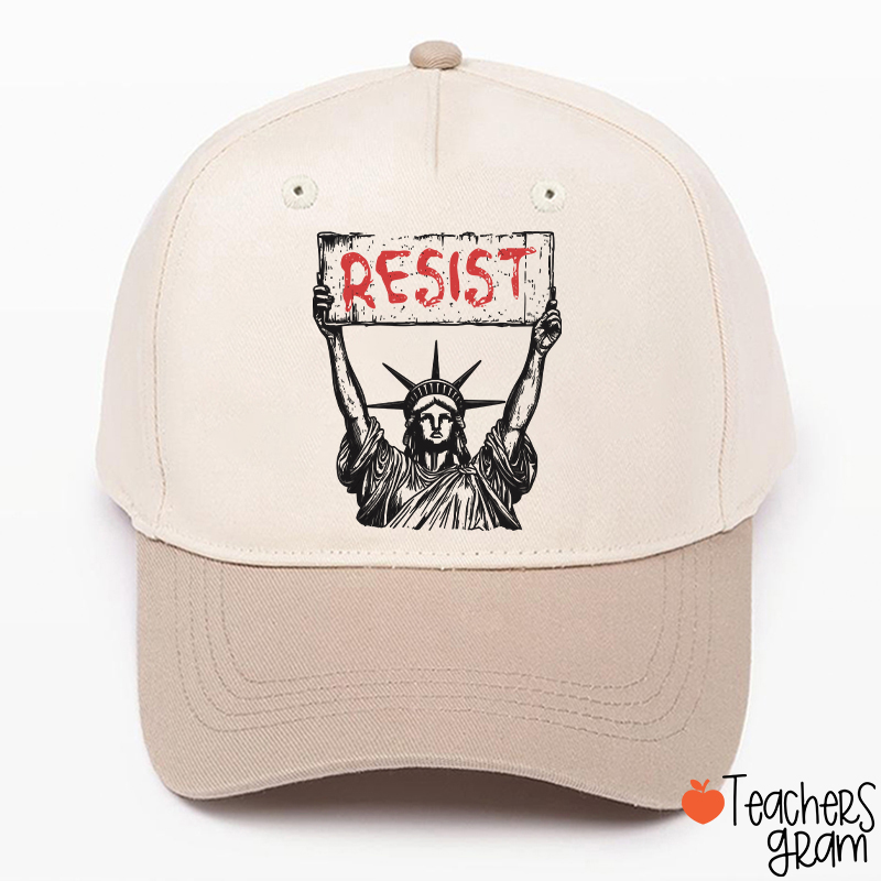 Statue Of Liberty Resist Teacher Baseball Cap