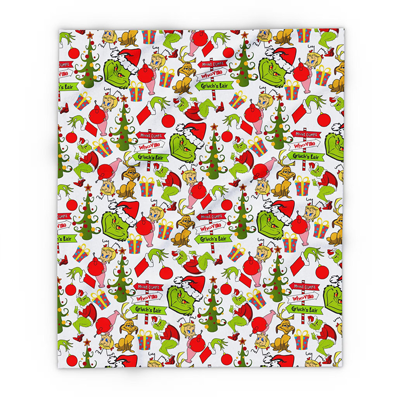 Mean Guy Squad Stealing Christmas Teacher Blanket