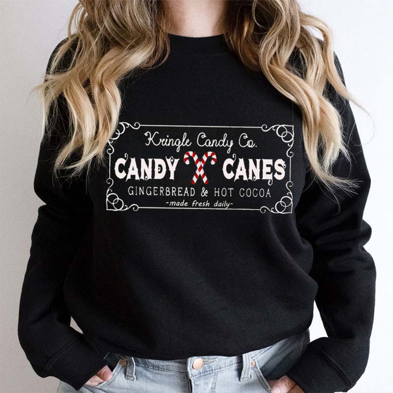 Candy Canes Teacher Sweatshirt