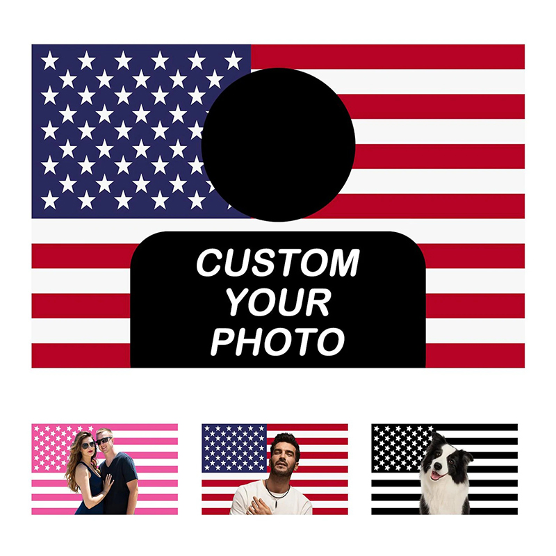 Personalized Image American Flag Teacher Classroom Tapestry