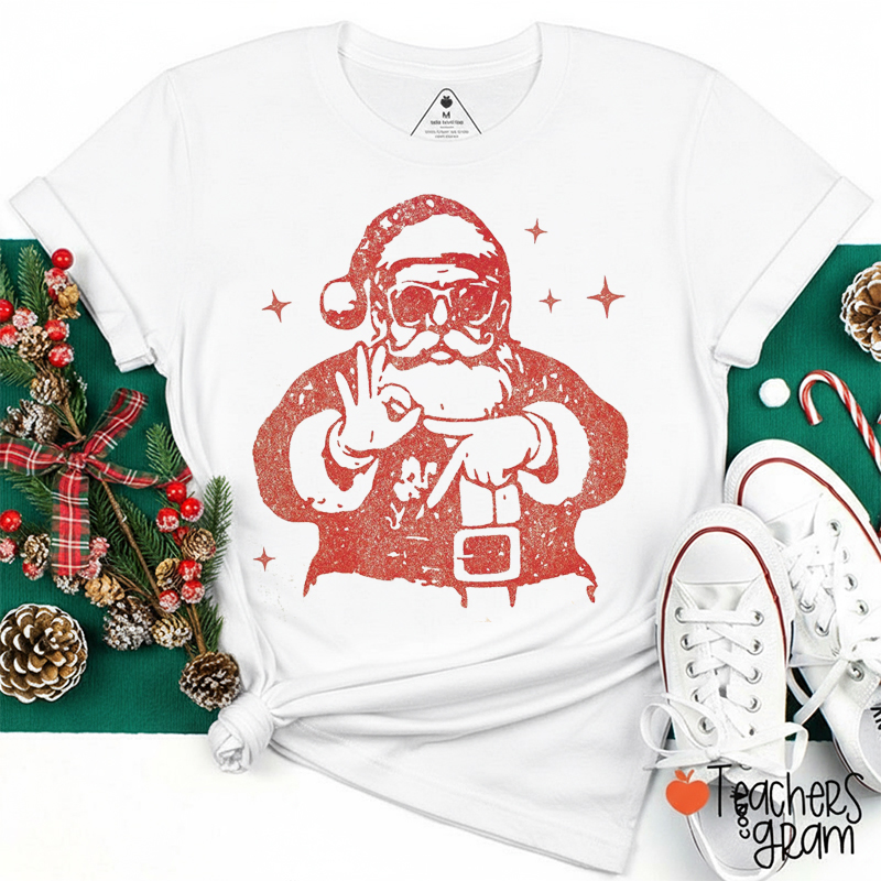 Funny Six Seven Santa Teacher T-Shirt